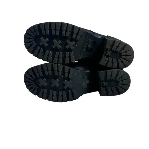 Black Heeled Lace up Boots Size 8.5 - Picture 6 of 7